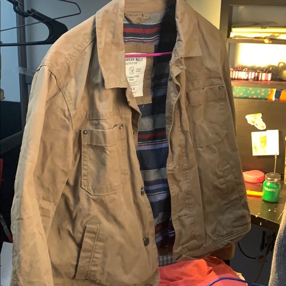 Military/canvas jacket made by aeo